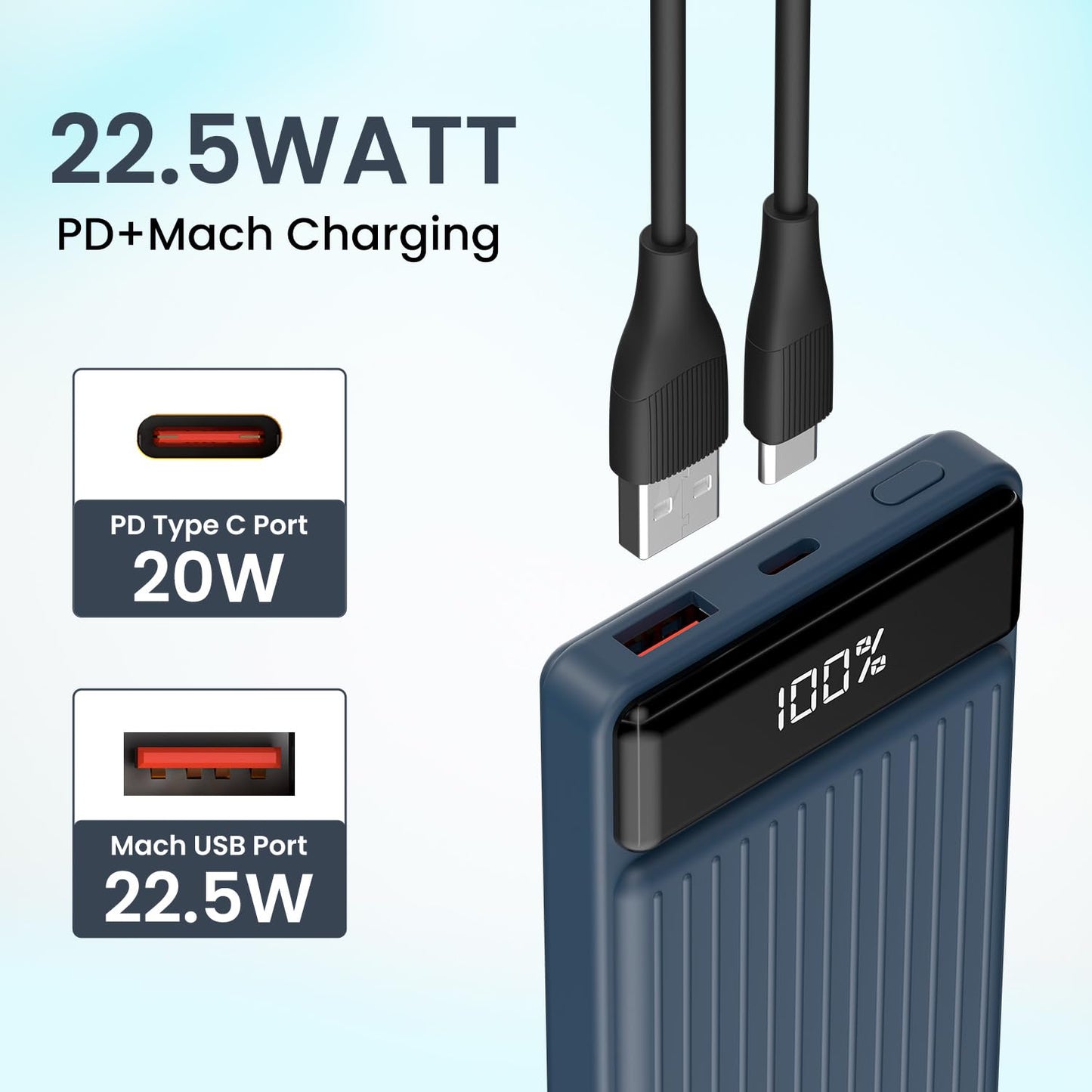 Portronics Luxcell B 10000mAH Powerbank