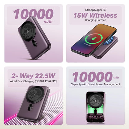 Boat EnergyShroom PB331 (Magsafe) Wireless 10k powerbank (Mixed colors)