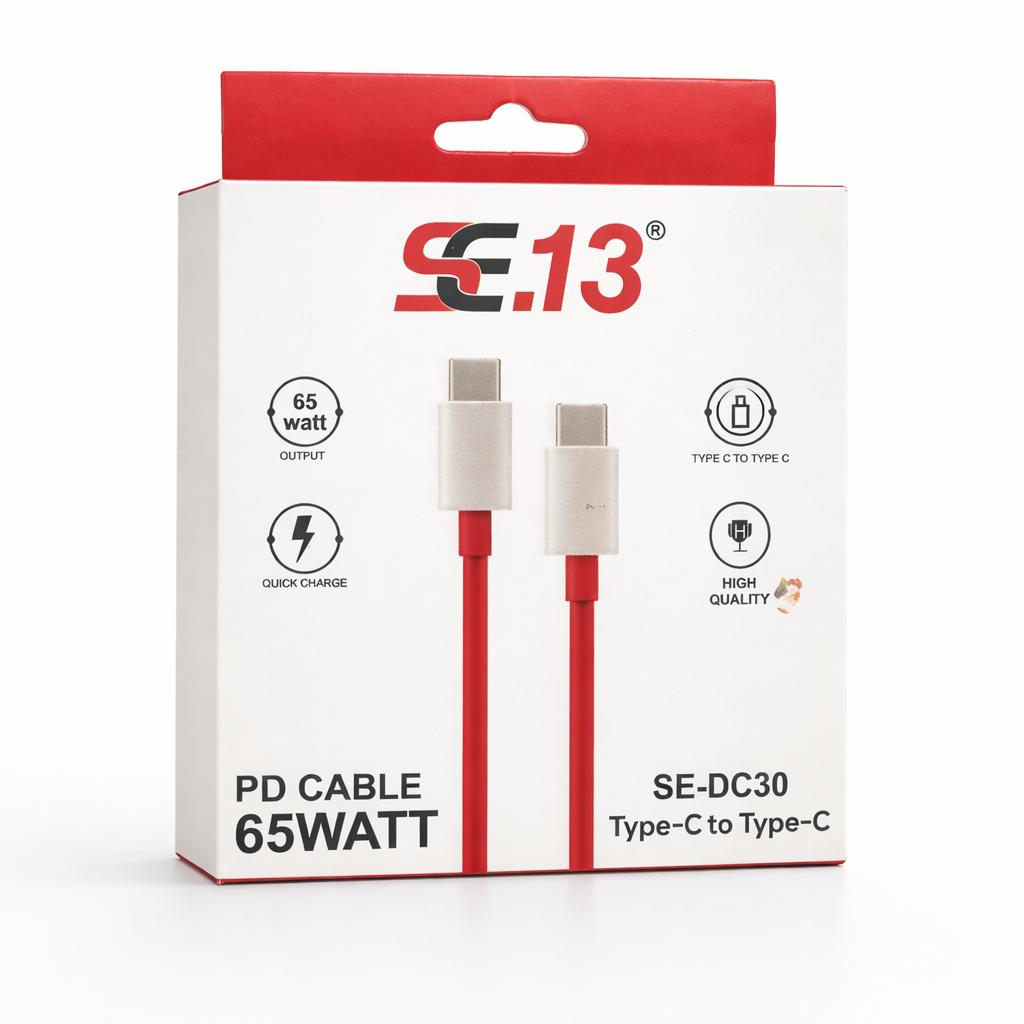 SE.13 SE-DC30 Type-C to Type-C PD Cable 65Watt