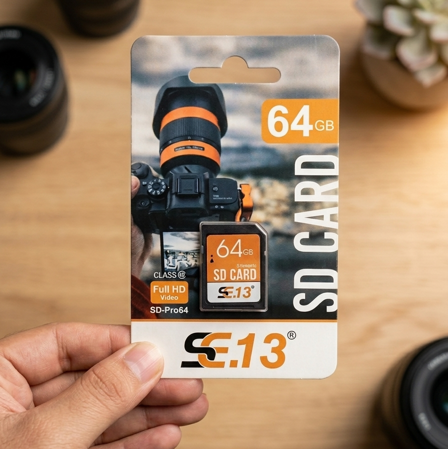 SE.13 SD-Pro64 Camera SD Card 64GB Upto 100MB/s